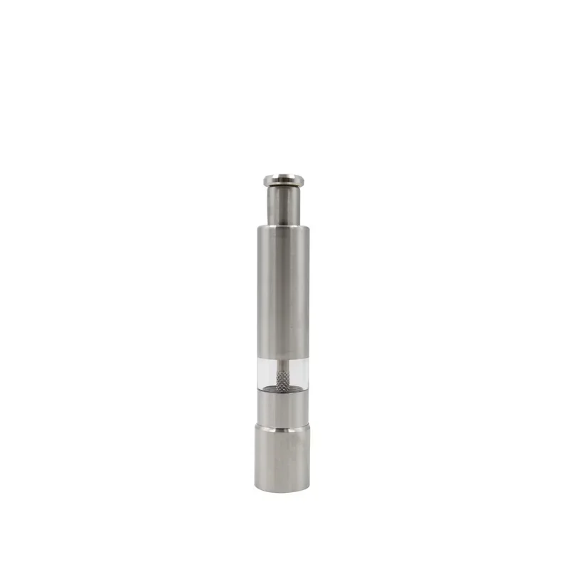 new Stainless Steel Thumb Push Spice Sauce Grinder Efficient Suitable For Various Spices Such As Pepper And Salt