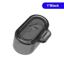 Universal TPU Clear Charging Port Dustproof Plug Cover Protector Cap (1x Black)