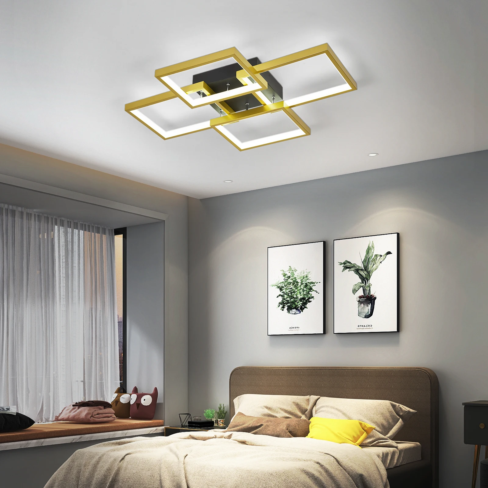 

Modern LED Ceiling Light for Living Room Stylish Light Fixture Contemporary Home Decorative Ceiling Light Energy-Saving