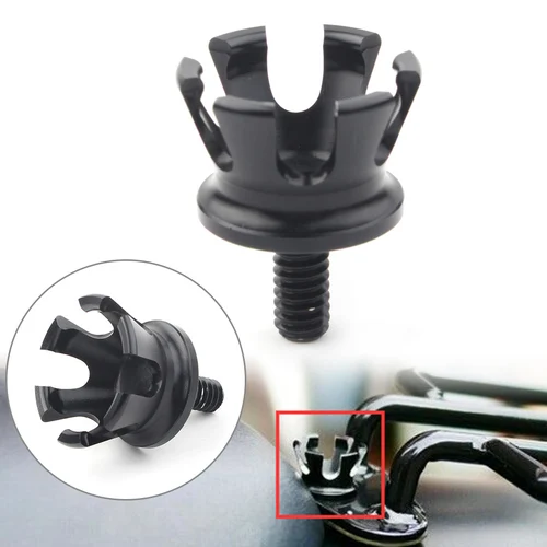 

Motorcycle Crown Style Rear Seat Bolt Tab Screw Nuts Mount Knob Cover For Harley Sportster Dyna Fatboy Road King Softail 1996-up