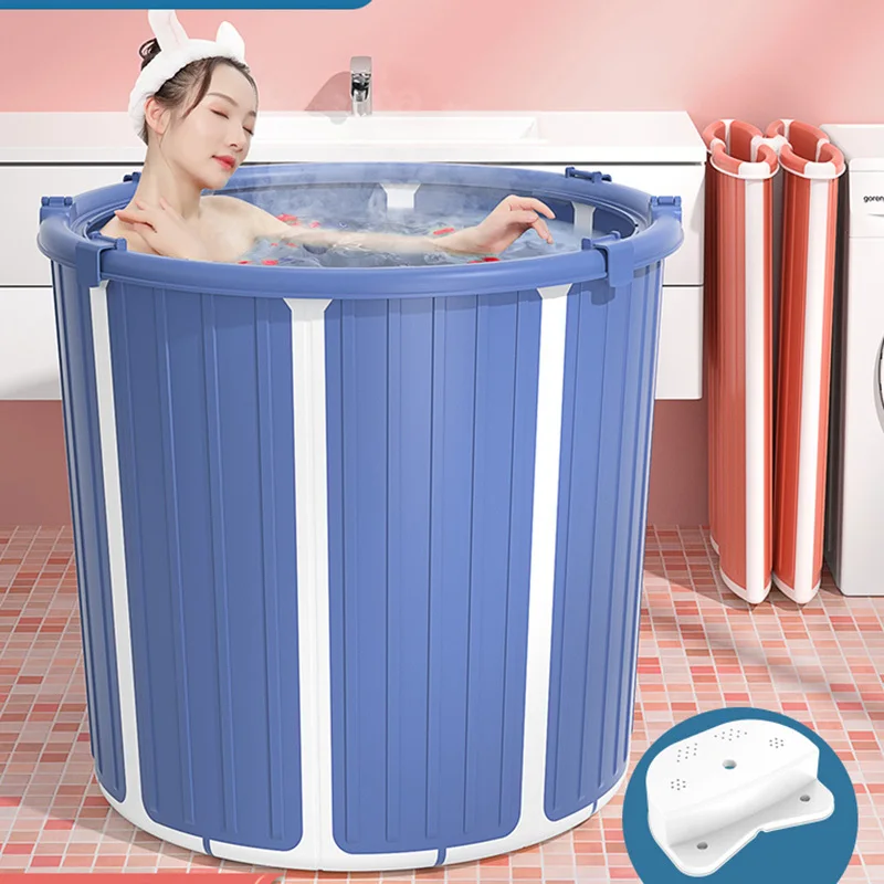 Portable Adult Foldable Bathtub Mobile Simple Lazy Foot Spa Hot Bath Barrel Trips Sauna Portatil Corporal Inflatable Spa CC50YP