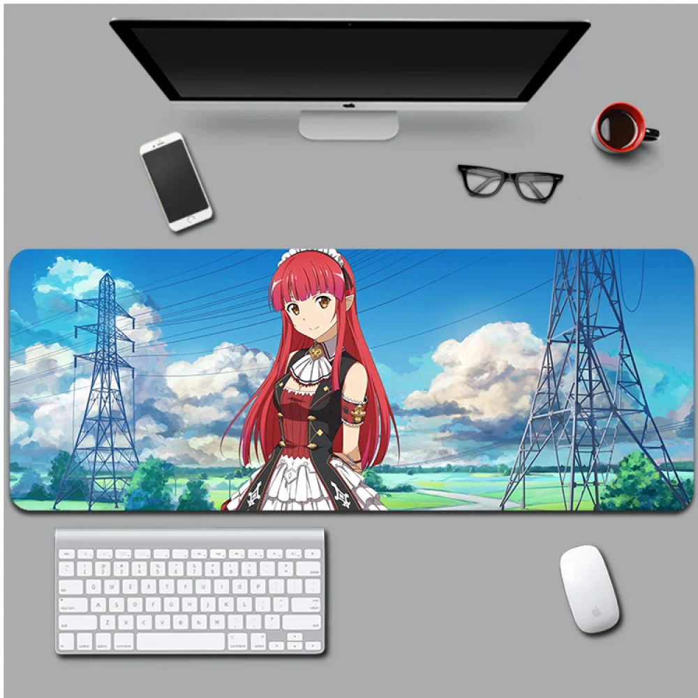 

Sword Art Online Mouse Pad 12X31.5In Computer Keyboard Mousepad Waterproof Non-Slip Office Keyboards Mouse Mat Game Pc Laptop