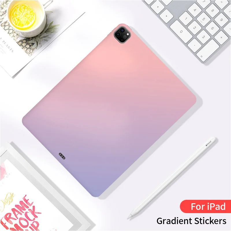 iPad Sticker For iPad sticker skin ipad Pro 12.9 Mini 6 5 11 10.2 9.7 Air 2/3/4 10.5 color Transparent Cover Funda discoloration