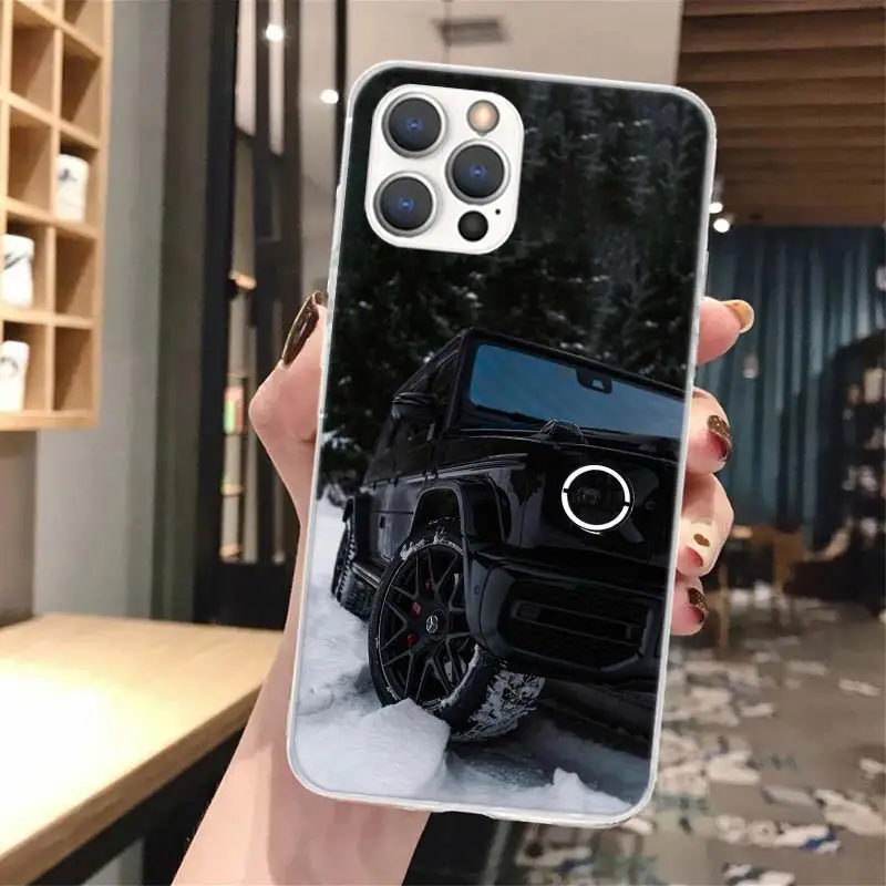 Black Sport Cars Male Men G63 Soft Phone Case For iPhone 16