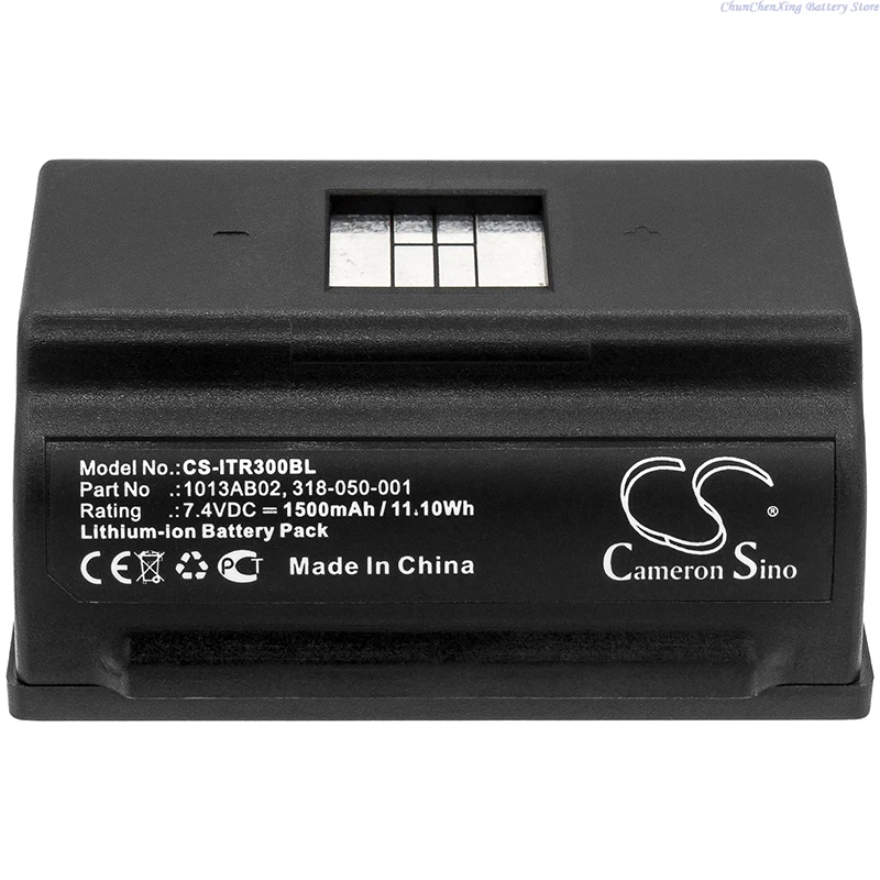 Batteria per stampante portatile da 7,4 V 1500 mAh 318-050-001 1013AB02 per Intermec PR2 PR3, solo per codice articolo 1013AB02 - immagine 3