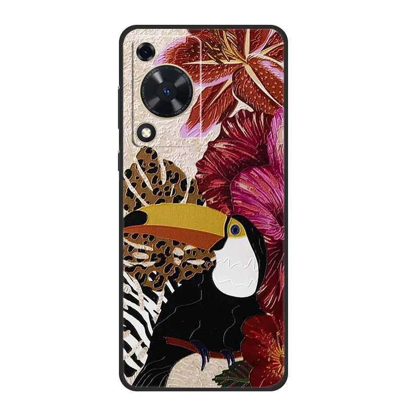 Embossed 3D Shockproof Silicone Phone Case - Soft Protective Cover