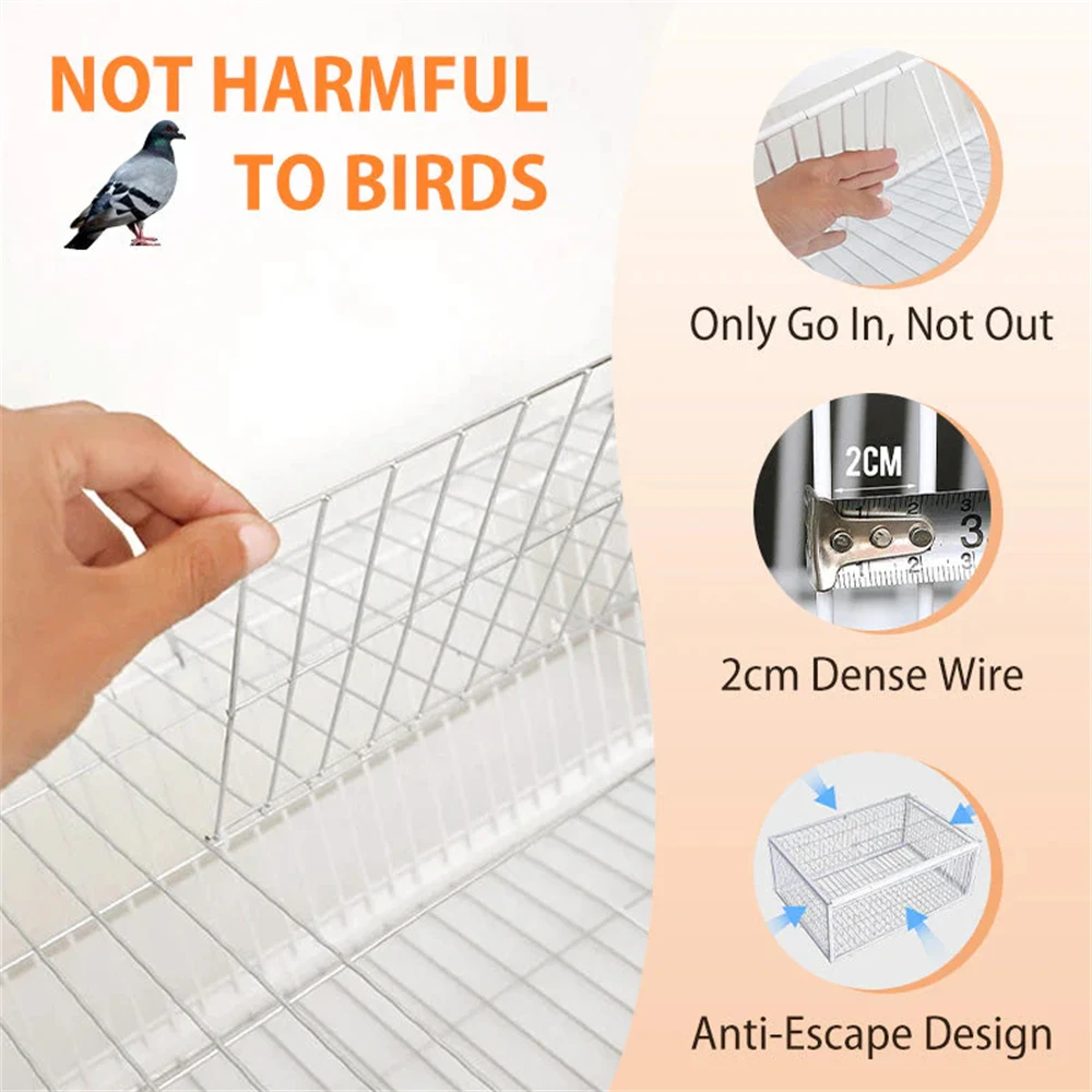 New Auto Trap Bird Cage Rabbit Cage Mouse Entry Only and No Exit Thickened and Encrypted Automatic Pigeon Collecting Tool
