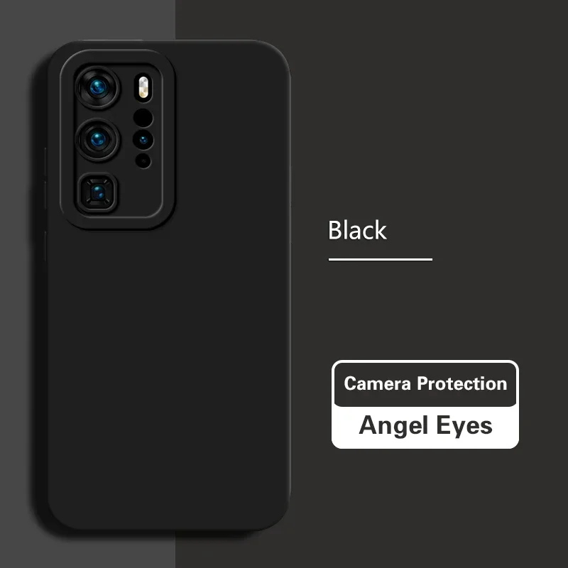 Luxurious Soft Matte Liquid Silicone Case for Huawei - Angel Eyes Design