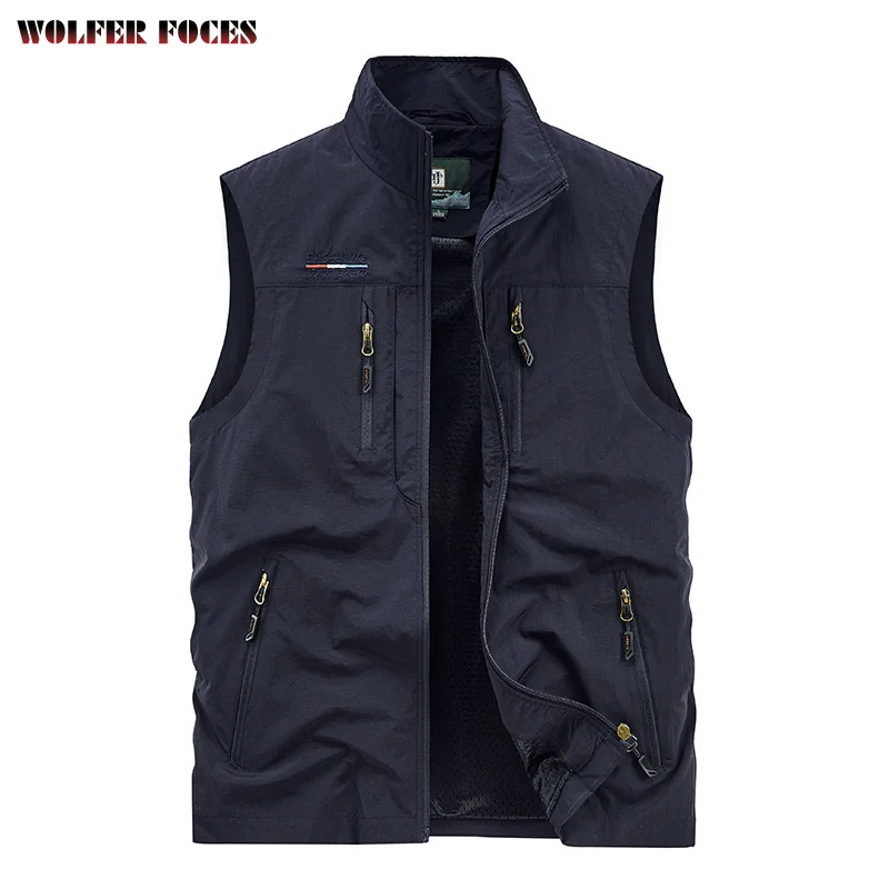 

Sleeveless Jacket Waist Coat Men Summer Vest Man Tactical Parka Working Vest Men's Clothing Free Shipping Hunting Fishing Vests