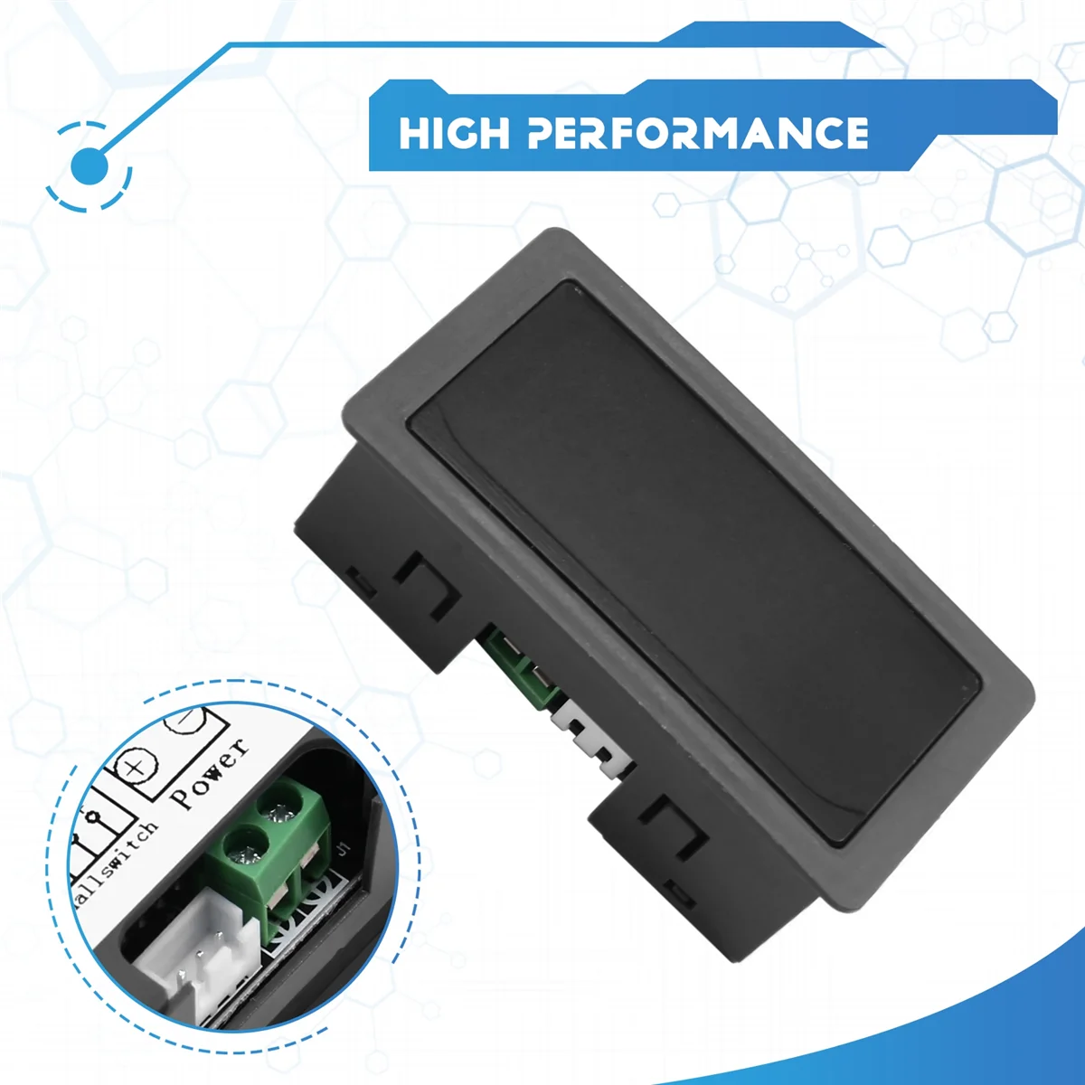 ABLG 4 디지털 LED 디스플레이 타코미터 RPM 속도계 홀 근접 스위치 센서 NPN이 있는 고정밀 타코미터