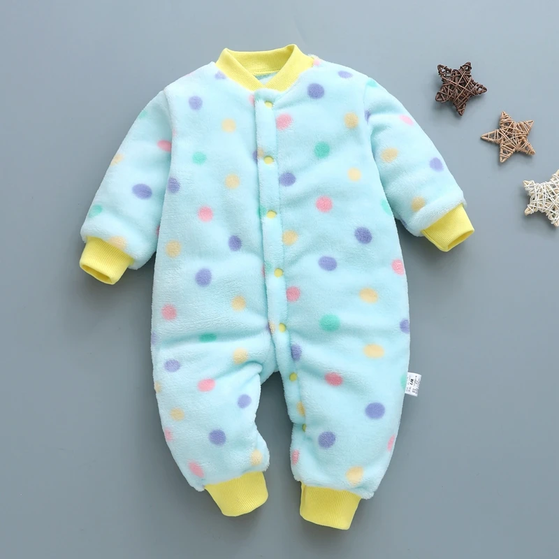 Newborn baby one-piece suit autumn/winter baby suit cartoon baby boy pajamas baby girl crawl suit bamboo baby bodysuits	 Baby Rompers