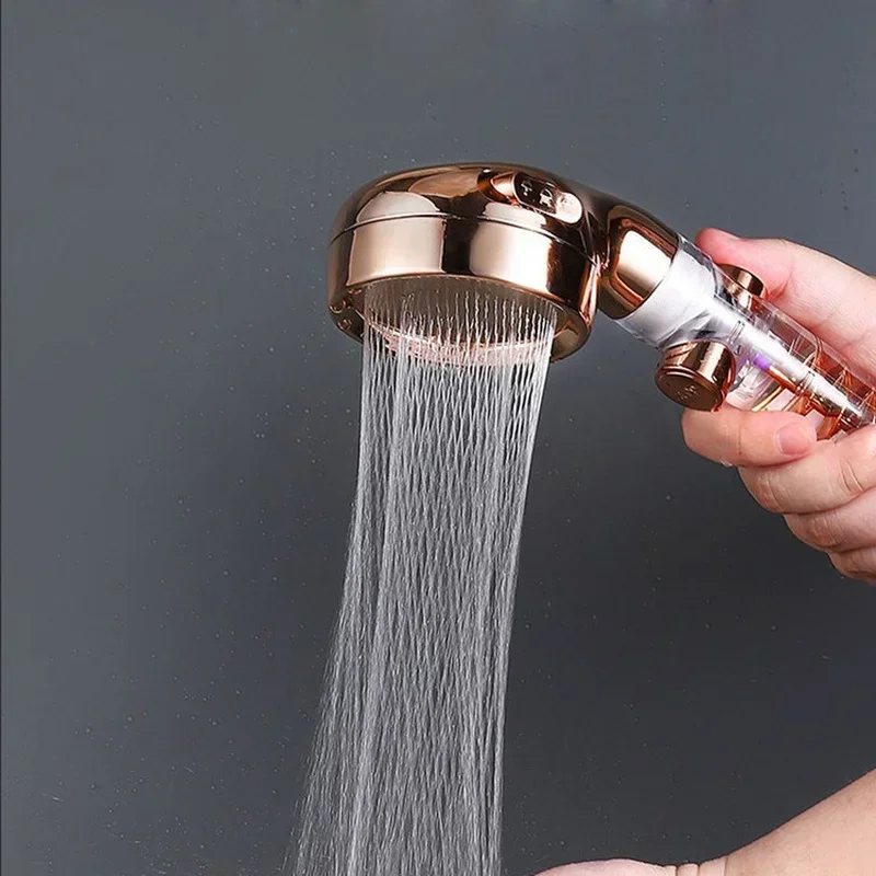 Magic Watering High Pressure 3-Function Shower Head One Key Stop Bathroom Handheld Sprayer Nozzle Filter