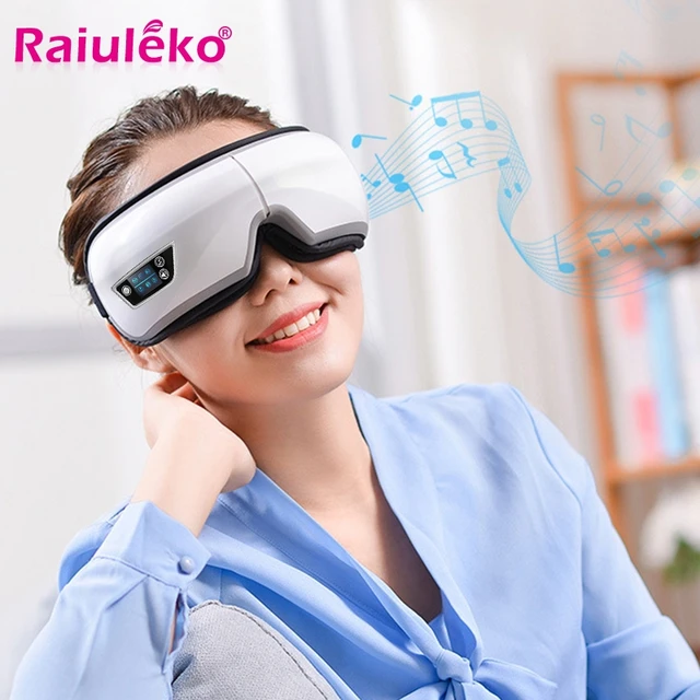 6D Smart Eye Massager Vibration Airbag Compress Eye Care Instrument Bluetooth Music Eye Massage Glasses Eye Relax Fatigue 1