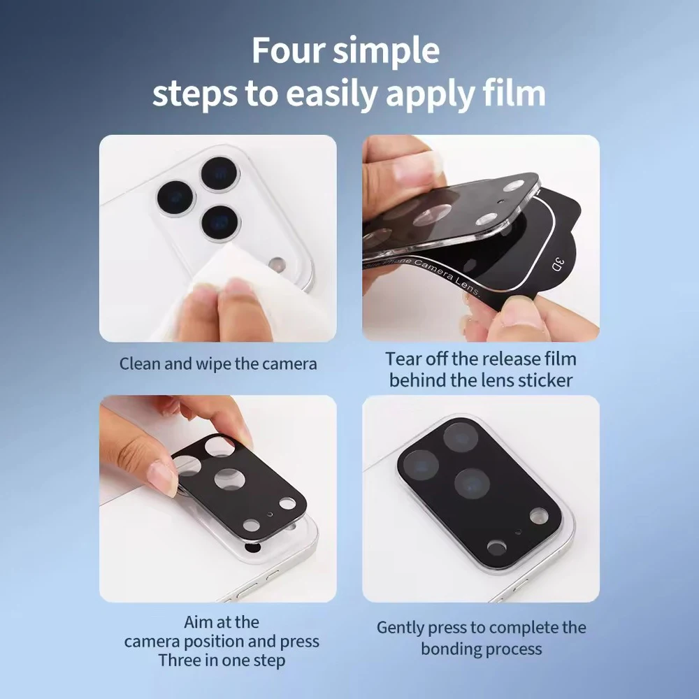 Camera Lens Protector For iPhone 16 15 14 13 11 12 17 Pro Max Air Lens Protective Glass for iPhone 12 13 Mini Tempered Glass 6
