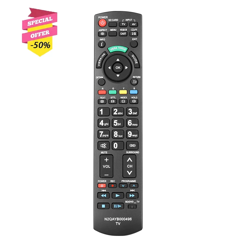Telecomando Muslimex Per Panasonic Tv Th-L32D25A Th-L37D25A Th-L42D25A Th-L37D25Z Th-L42D25Z Th-L32S25A Th-L37S25A