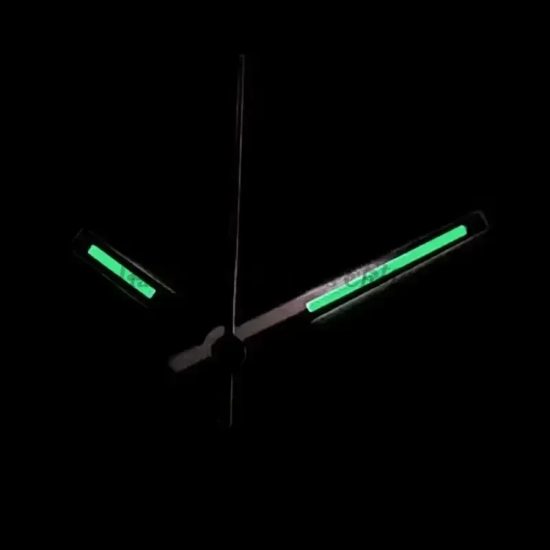 Green Luminous Silver & Gold Polished Watch Hands - Premium Watch Accessories