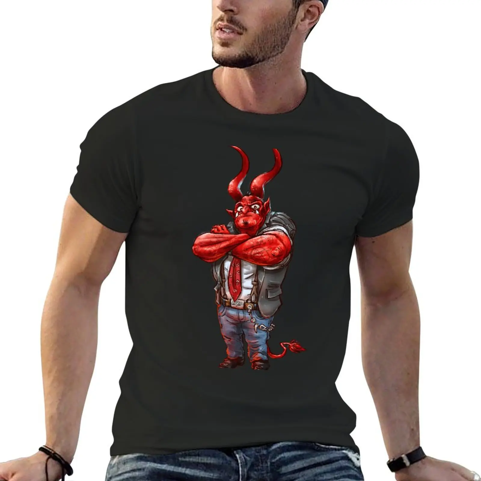 

Lucifer Senior T-Shirt rapper graphic tees quick-drying men workout shirt
