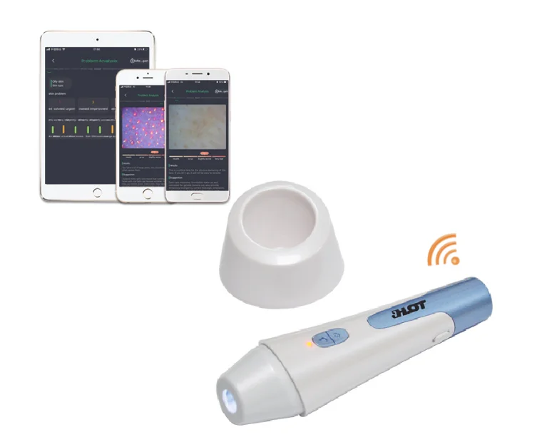 New AI System HD Camera Machine Facial Skin And Scalp Analyzer Wi-Fi Smart Skin Scalp follicle detector 50X 200X