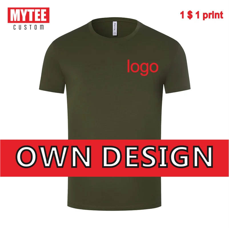 

MYTEE Custom Embroidery/Printing Personality Harajuku Style Customizable Photo Text Logo Cotton Boys T-Shirt 16 Colors