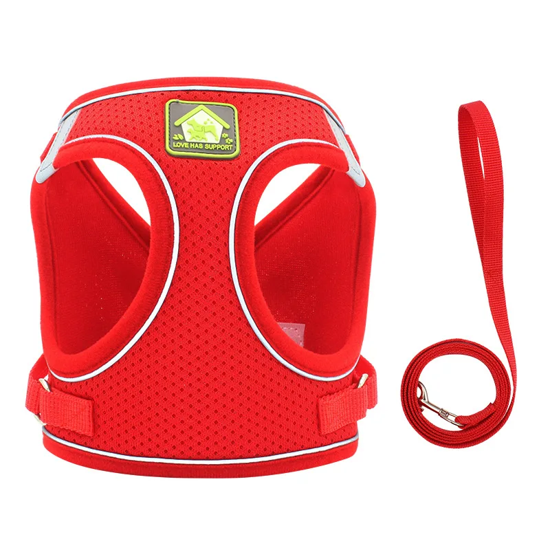 thumbnail image 1 of Arnés para perros pequeños y medianos, estilo chaleco, correa reflectante para cachorros, arneses transpirables de verano, suministros para mascotas, collar para perros Corgi, 1 of 5
