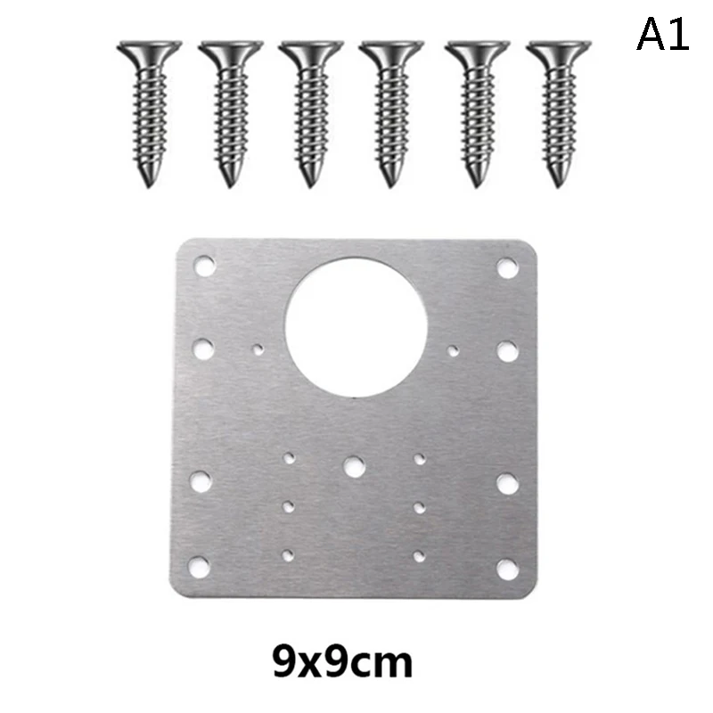Kitchen Cupboard Door Hinge Repair Plate Cabinet Hinge Repair Kit Side Panels Mount Plates Drawer Window Furniture Accessories hinge repair plates