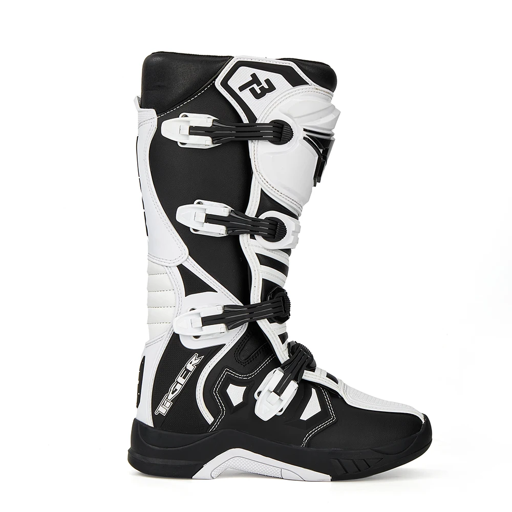 Men's Motorcycle Protective Boots Professional Outdoors Motocross Racing Long Boots Anti Slip Breathable Motos Shoes