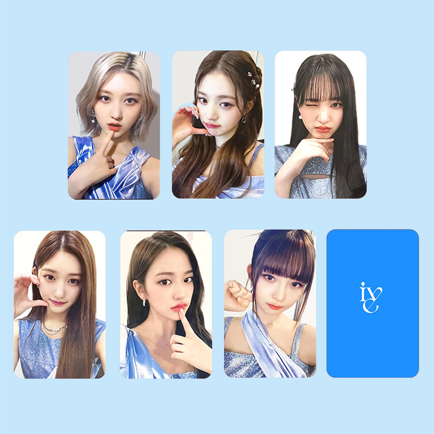 

6PCS KPOP IVE SBS Live Recording Phtocards Double-Sieded Selfie LOMO Cards WonYoung YuJin LIZ Cards DIVE Fans Collections
