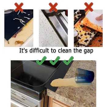 1 PC ยืดหยุ่นซิลิโคนฝาปิดเตาเคาน์เตอร์ Gap COVER เครื่องครัวอุปกรณ์เสริม T-รูปยางซิลิโคน Strip Slit FILLER 2
