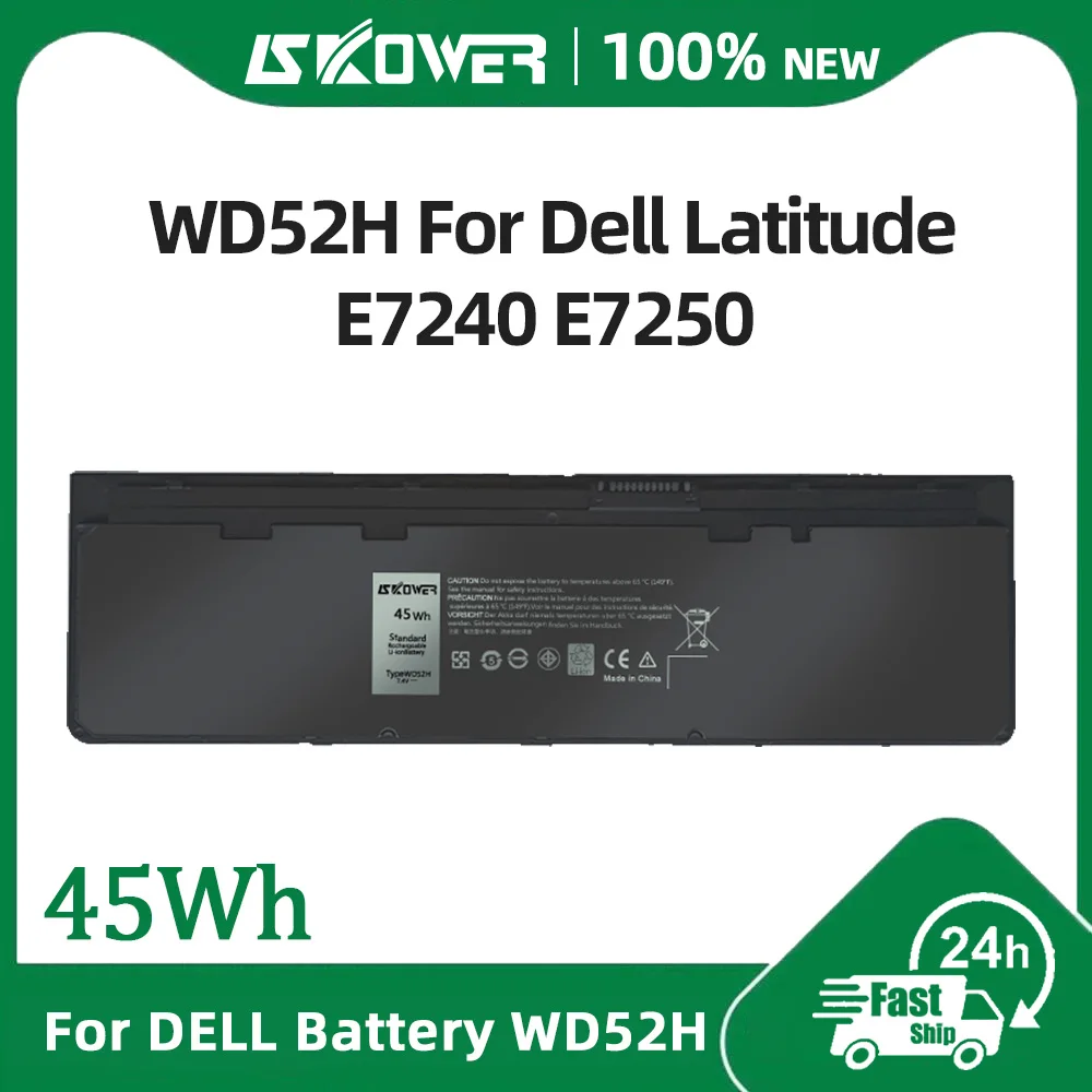 

Аккумулятор SKOWER 45 Вт/ч WD52H для ноутбука Dell Latitude E7240 E7250, сменный GVD76 VFV59
