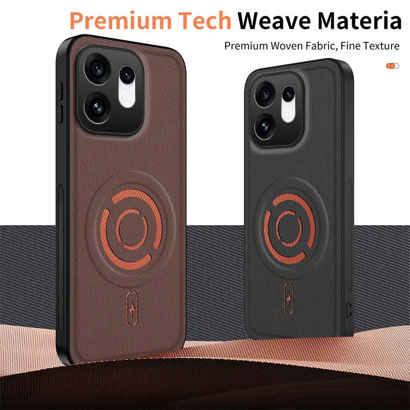 High-End Fabric Magnetic Wireless Charging Phone Case