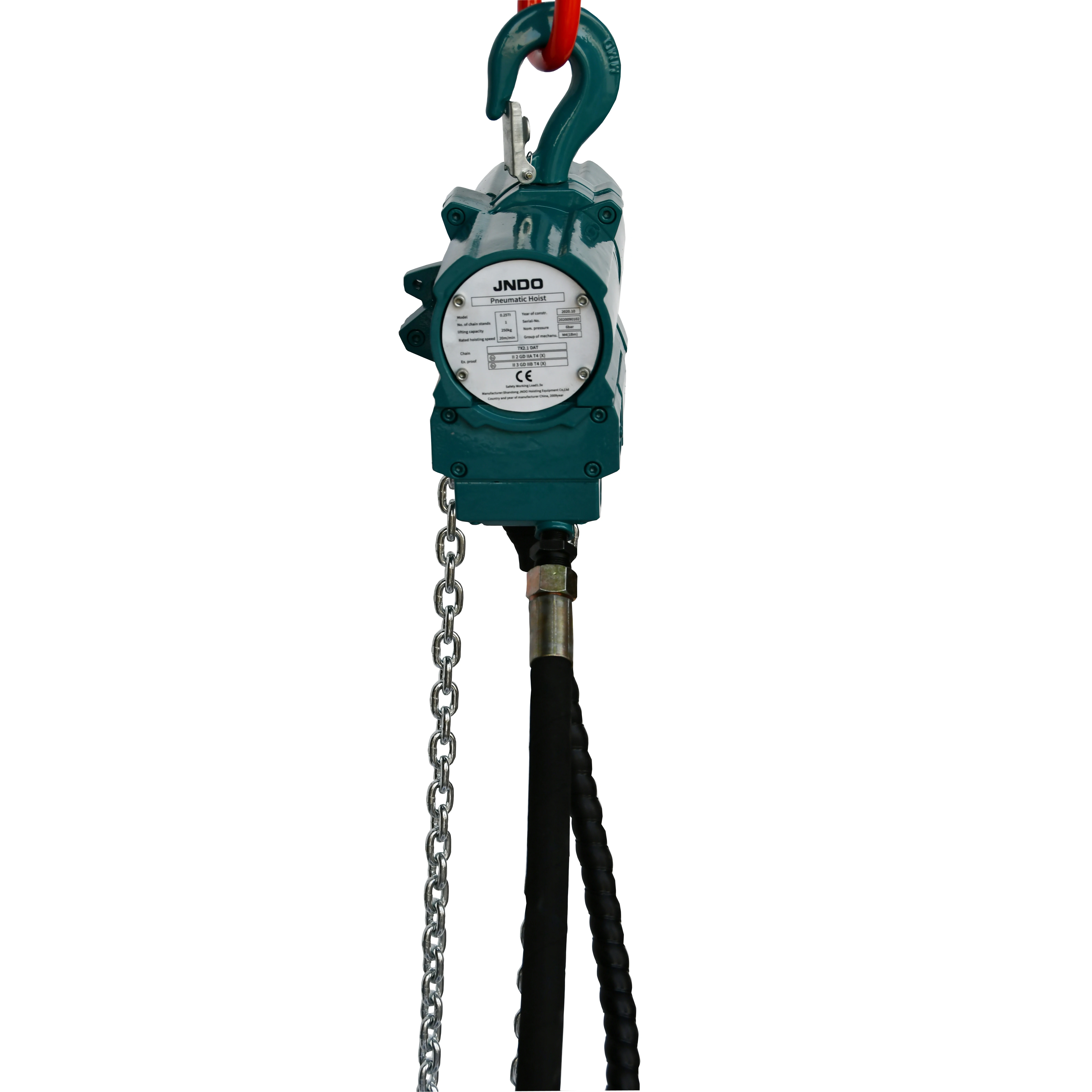 

1000kg 1ton 3m lifting hoist air hoist for for mining and well pneumatic hoist