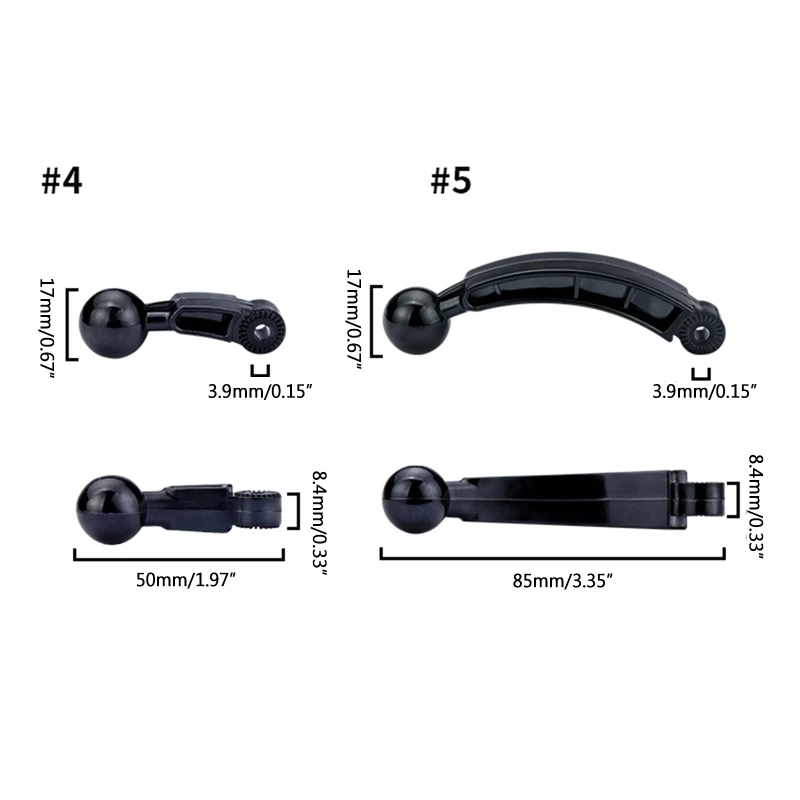 ULTECHNOVO 15 Pezzi Dadi Serraggio Per Supporto Auto – Adattatore Giunto Sferico In Plastica Per Telefono E Caricatore Wireless