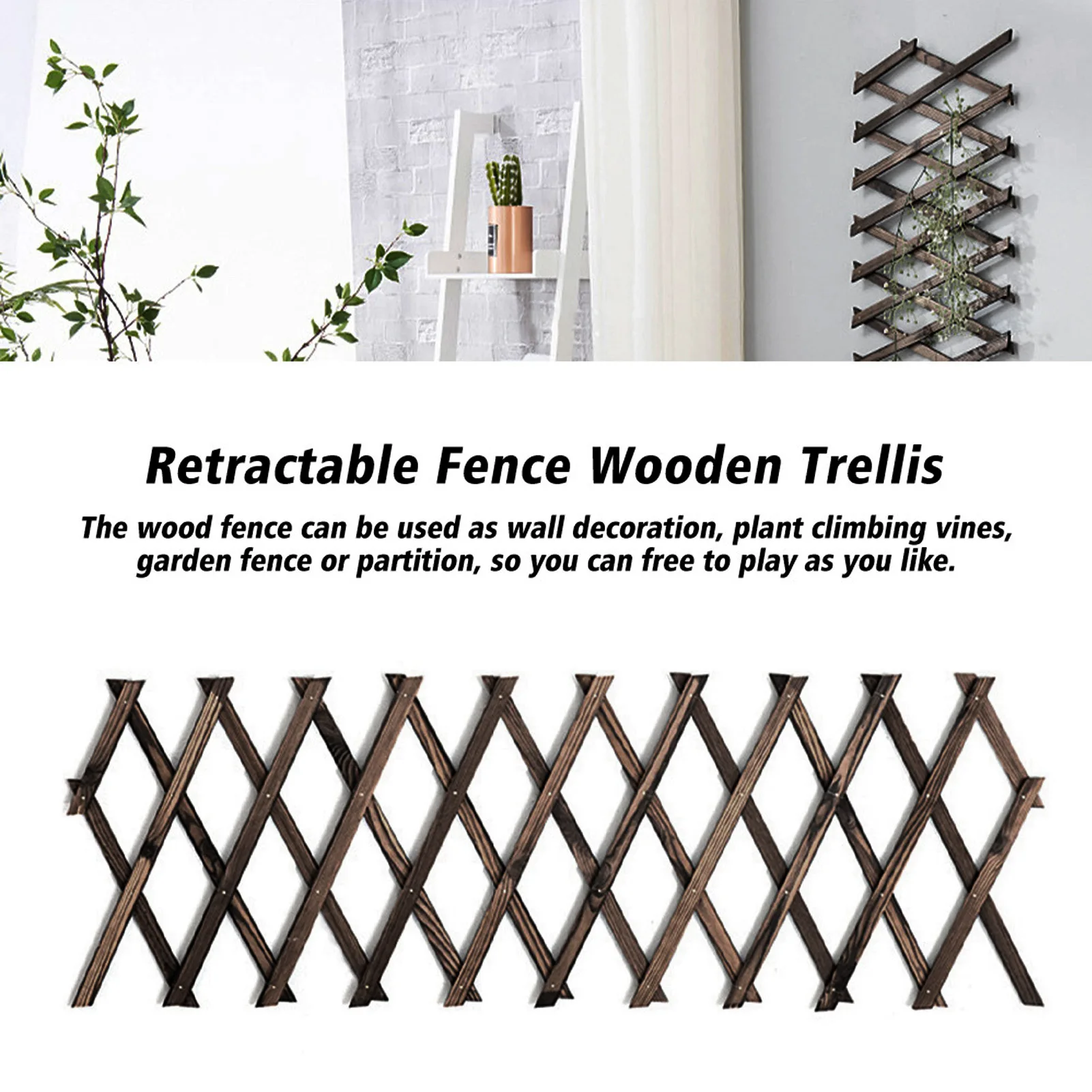 Plant Climb Hanging Frame Trellis Plant Support Fence Indoor Air Vertical Rack Wall Decor Garden