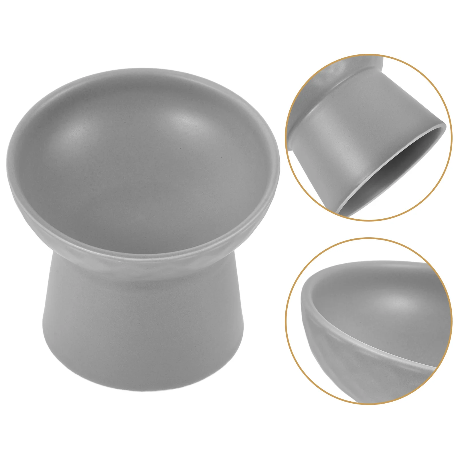 

Ceramic Pet Bowl Cat Wide Feeding Accessories Daily Use Food Elevated Floor Dog Ceramics Supply Compact