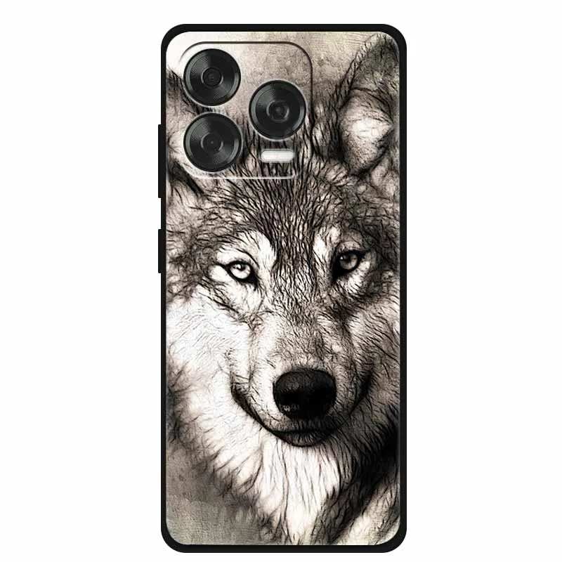 Animal Design Soft Silicone TPU Phone Case - Durable Back Shell and Bumper Cover