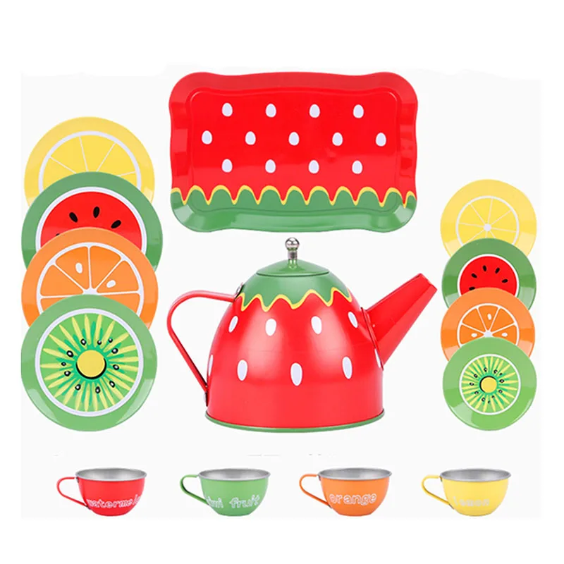 Educational Toys Simulation Tea Set Teapot Kitchen Afternoon Tea Pretend Play Game For Children Kids