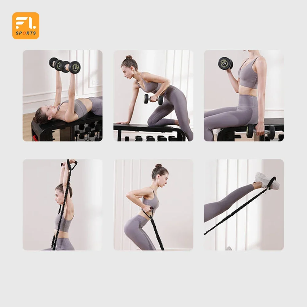 New Gym Fitness Dumbbell Storage Bench Bodybuilding Exercise Folding Multifunction Sit Up Bench