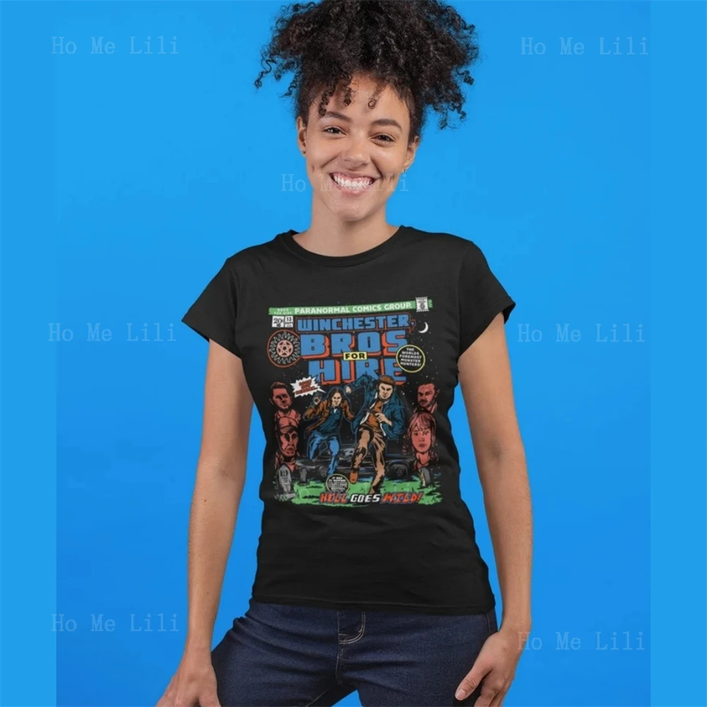 The Winchester Brothers Rent Out Fans Of The Art Comic Tee Tv Show Supernatural Demon Hunter Mashup Spoof T-Shirt