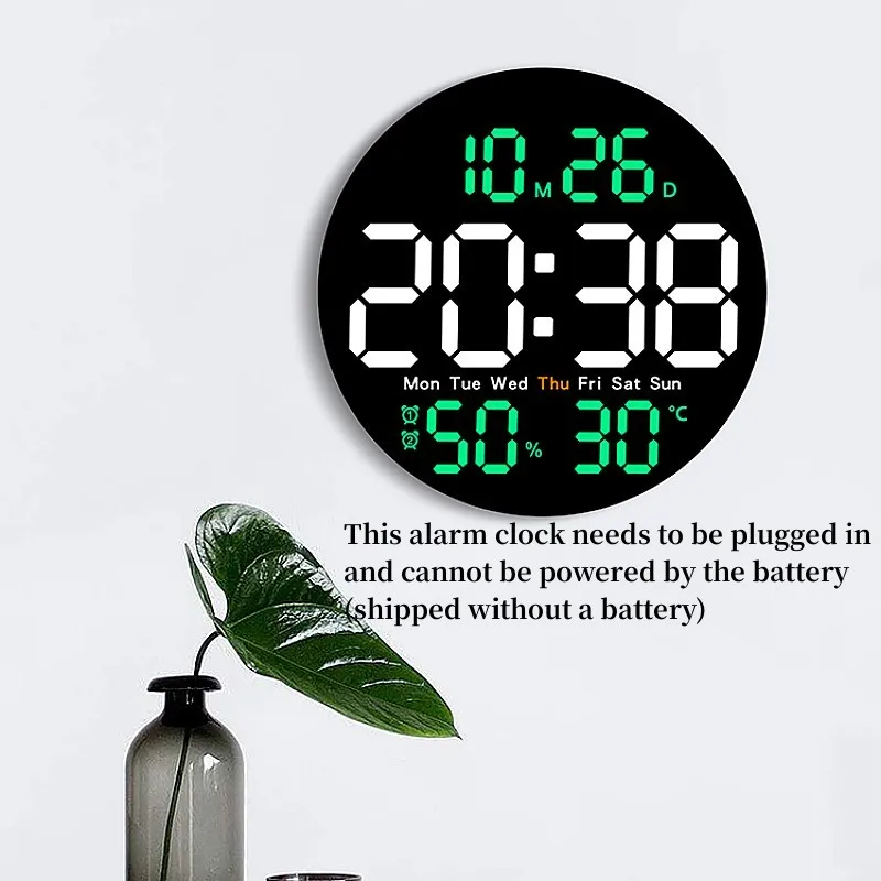 10-Inch LED Digital Wall Clock 5