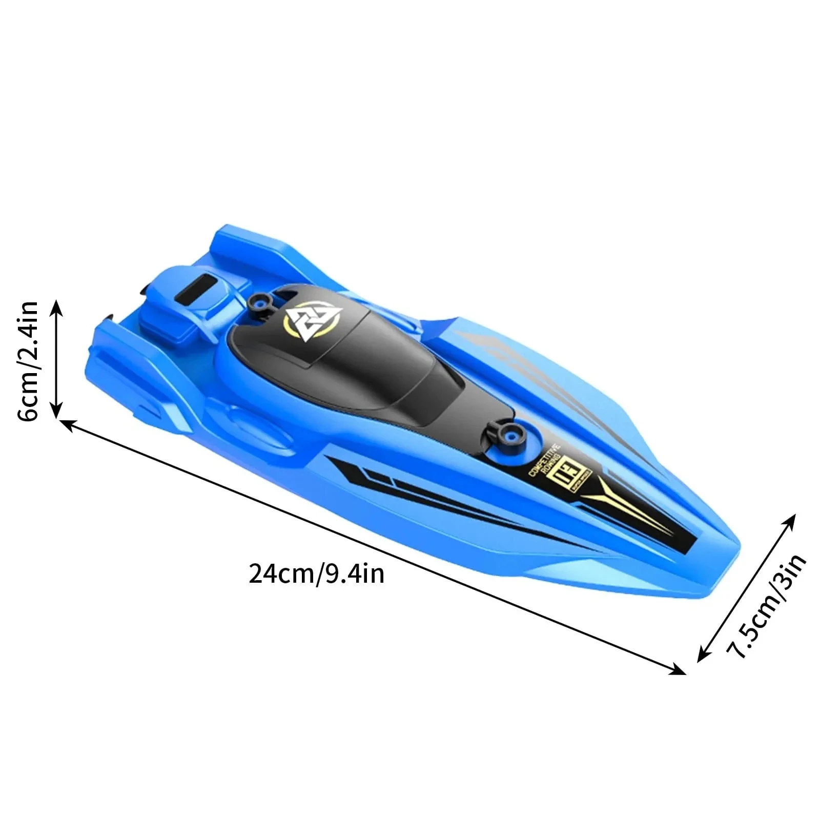 Bateau RC haute vitesse 2.4GHz - Jouet étanche pour enfants et adultes