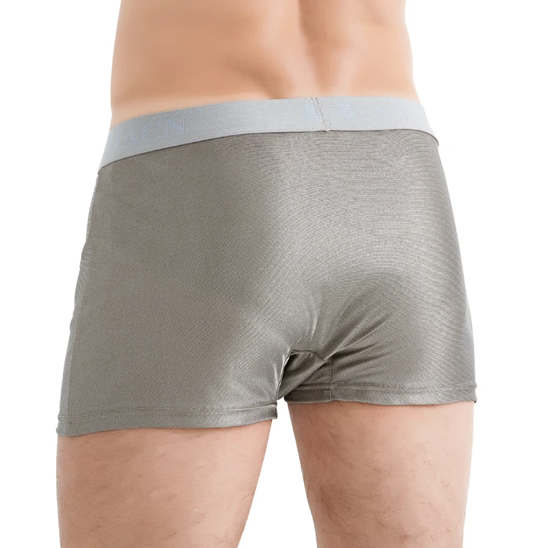 Anti-radiation 100% silver fiber knitted fabric men's underwear Computer room Electromagnetic radiation shielding underwear