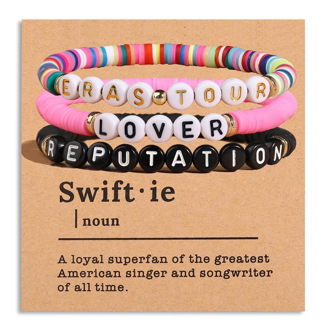 Handmade Taylor Swift Evermore Plaited Bracelet / Eras Tour Friendship  Bracelet / Wavy Beaded - AliExpress