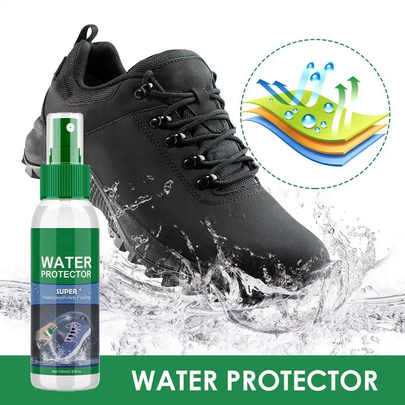 100ml Shoe Waterproof Spray Outdoor Rain And Stain Fabric Protector Boots Long Lasting Protection Liquid For Traveling Climbing
