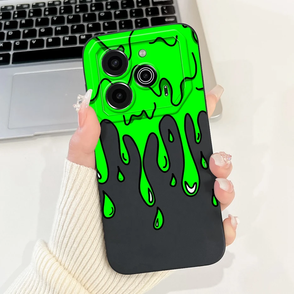 Cute Fashion Painted Soft TPU Phone Case - 6.78'' Cover with Bumper Protection