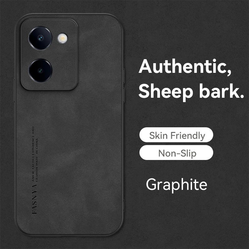 

Luxury Case for vivo Y100i Leather Silicone Protection Heat Dissipation Shockproof Phone Cover vivoY100i V2279A Coque Shell