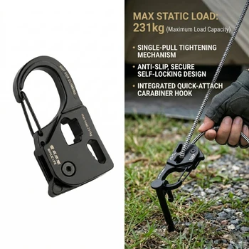 Self-Locking Tent Rope Adjuster 1
