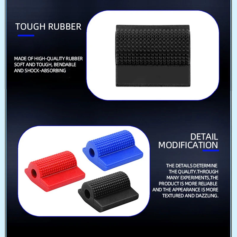 Motorcycle Shift Gear Lever Pedal Anti-skid Foot Peg Toe Gel Rubber Protective Cover For Yamaha Honda