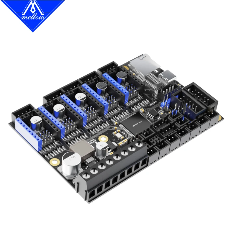 Фото Плата управления Mellow 5 Axis FLY E3 V2.0 32 бит 168 МГц, RRF/Klipper прошивка TMC2209 UART, детали для 3D-принтера Ender 3/5 Pro №5