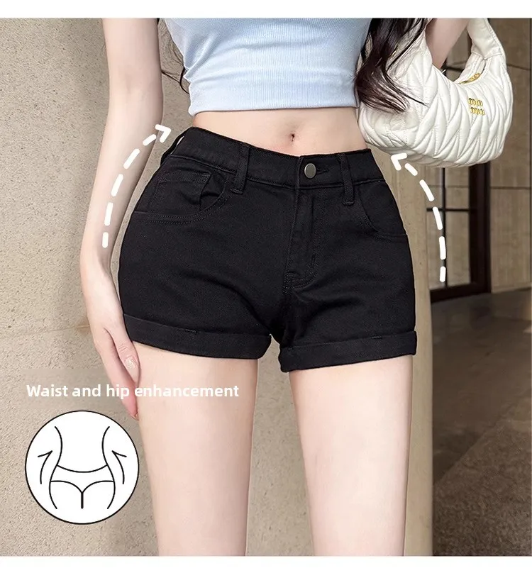 American Sle Hot Girl Low Waist Hip Enhancing Denim orts Women Summer New Slimming Small Size Versatile Hot Pants