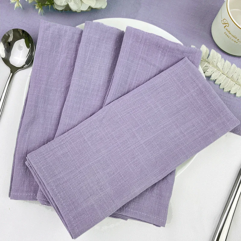 Durable Polyester Thicken Placemat Reusable Kitchen Dining Wedding Decoration Table Cloth Napkins Set Decoration Cuisine Maison